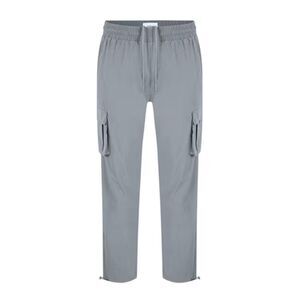 Firetrap Mens Tech Regular Combat Trousers / Light Grey